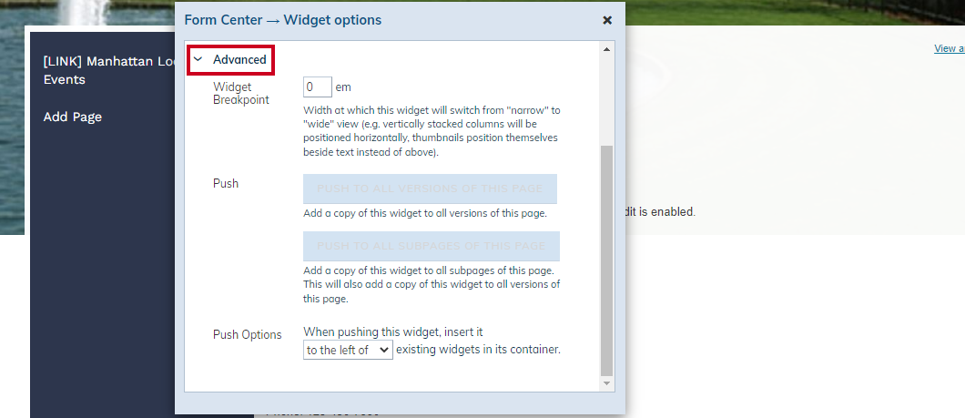 advanced dropdown