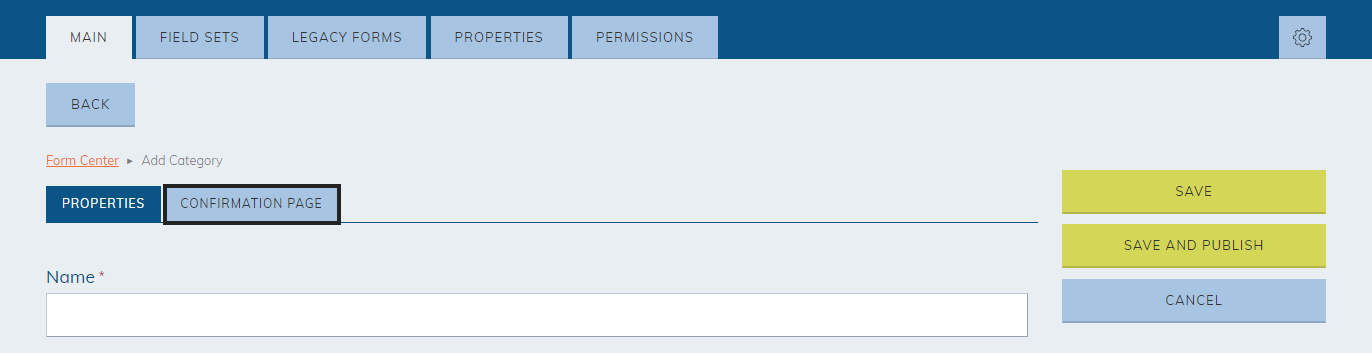 confirmation page tab