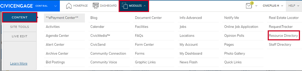 Navigate to resource directory