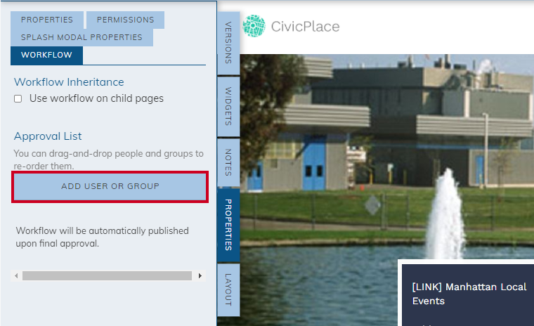 Add user or group button.