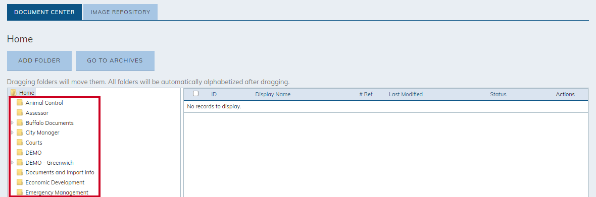 select a folder