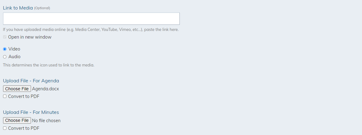 information fields, continued