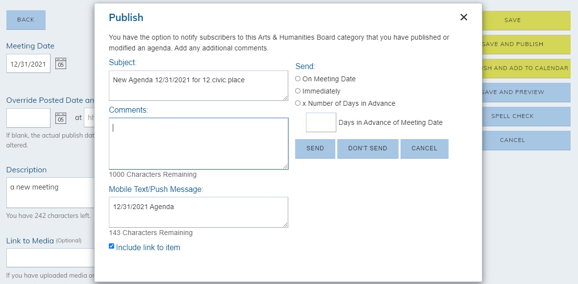 publish window