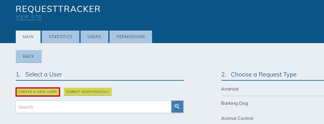 create a new user
