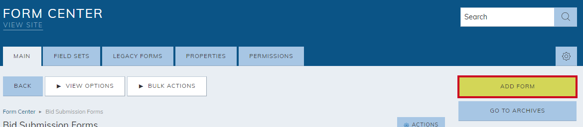 add form button
