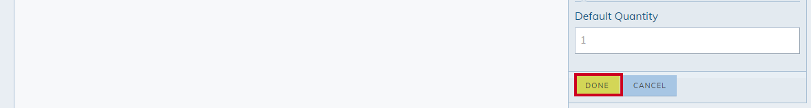 The ePayment Product Quantity's next button.