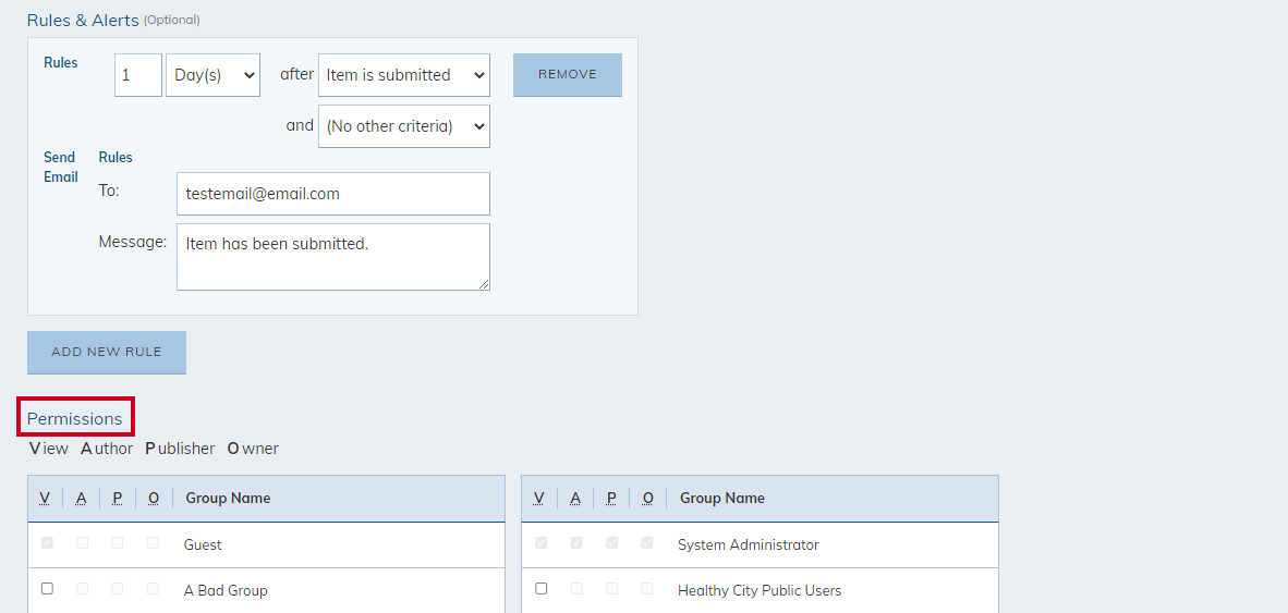 permissions
