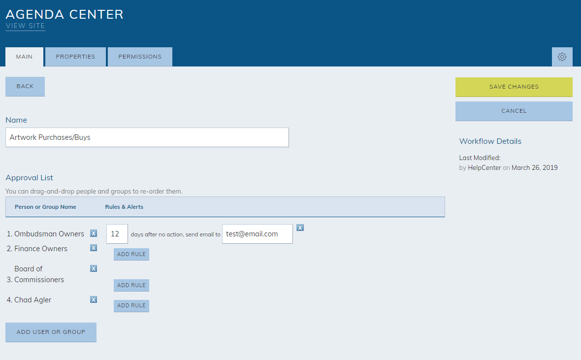 workflow fields