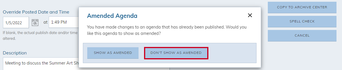 don't show as amended