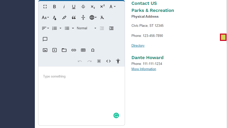 green checkbox