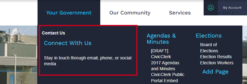 info advanced widget in the mega menu.