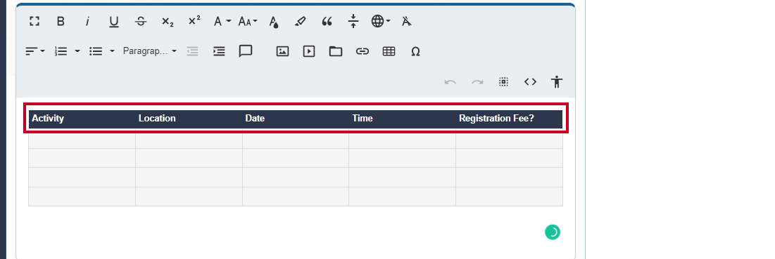 header information
