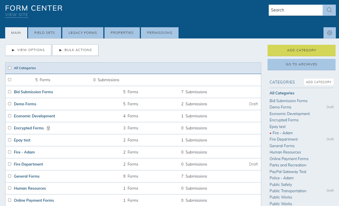form center overview