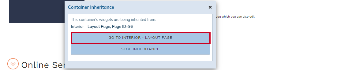 container inheritance