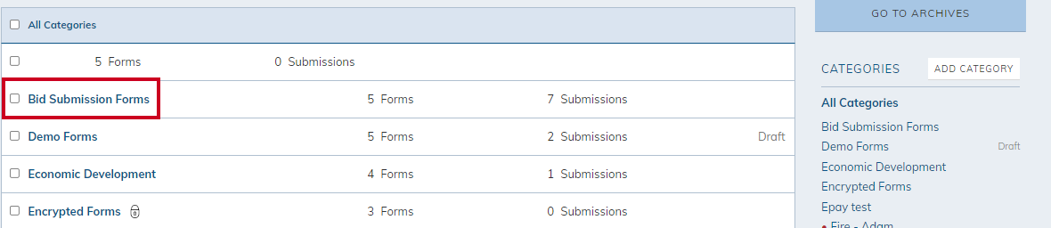 select a category