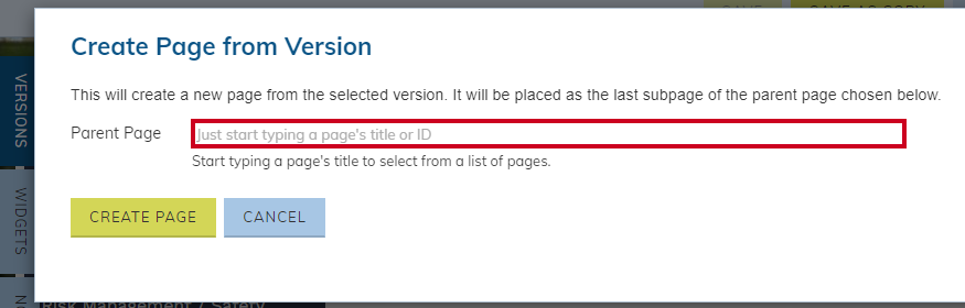 type page title or page ID