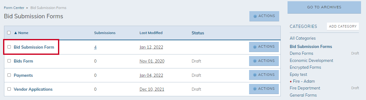 select a form