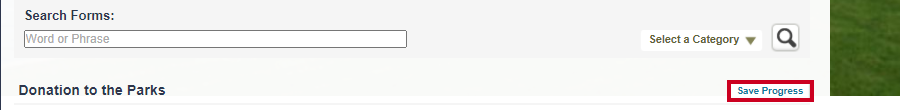 save progress button
