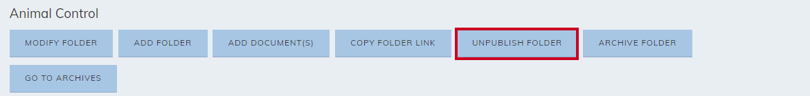 unpublish folder