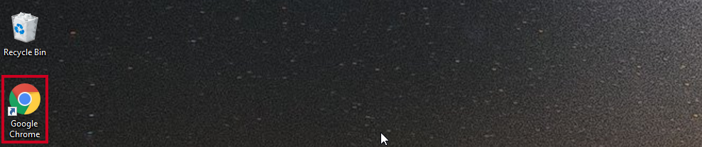 A Google Chrome browser desktop shortcut.