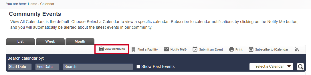front-end view archives