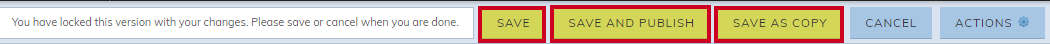 save options