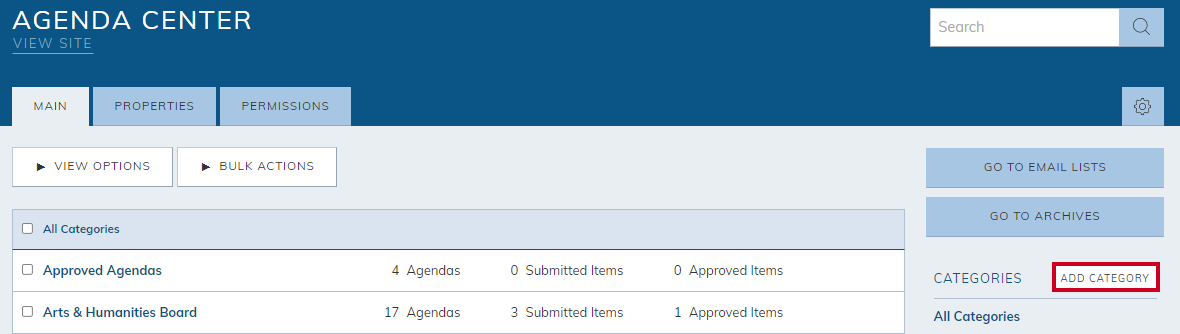 add category button