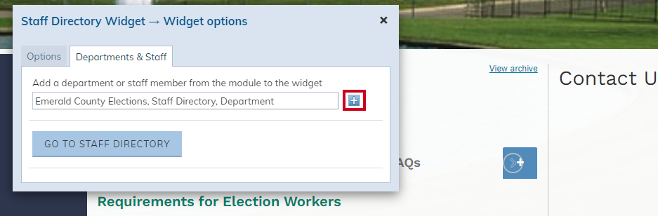 plus sign button.