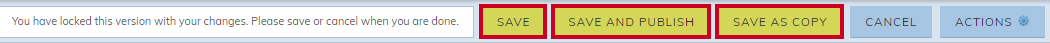 save options