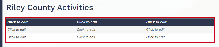 table widget