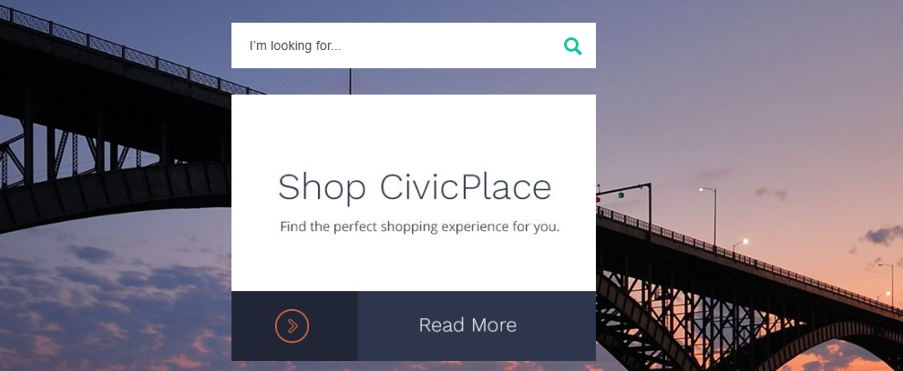 The spacer widget on the page highlighted by a dotted line.