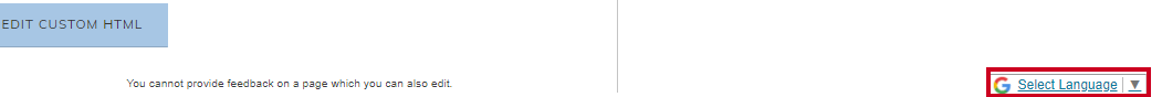 The Google Translate button at the bottom of the page.