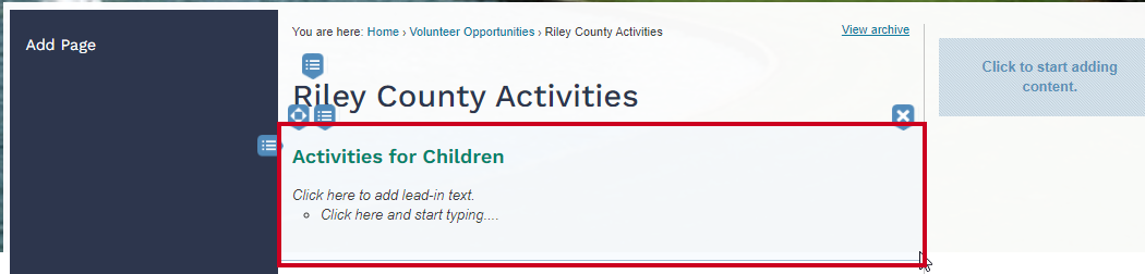 click into the list widget