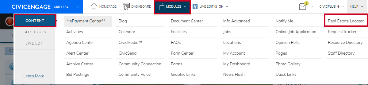 navigate to real estate locator