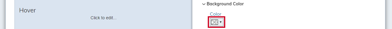 background color drop-down list