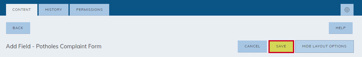 save button