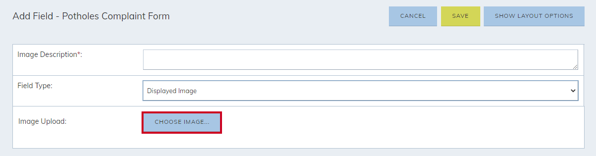 choose image button