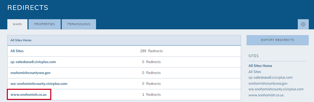 select a domain