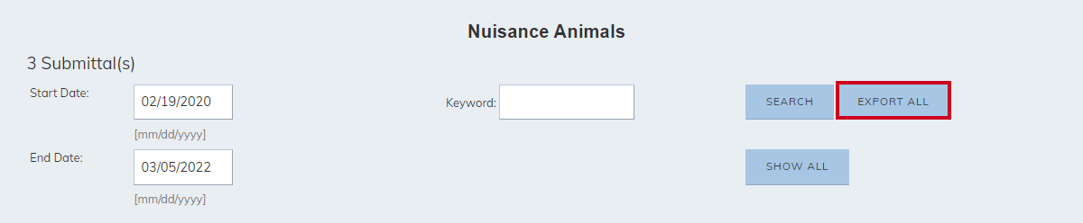export all button