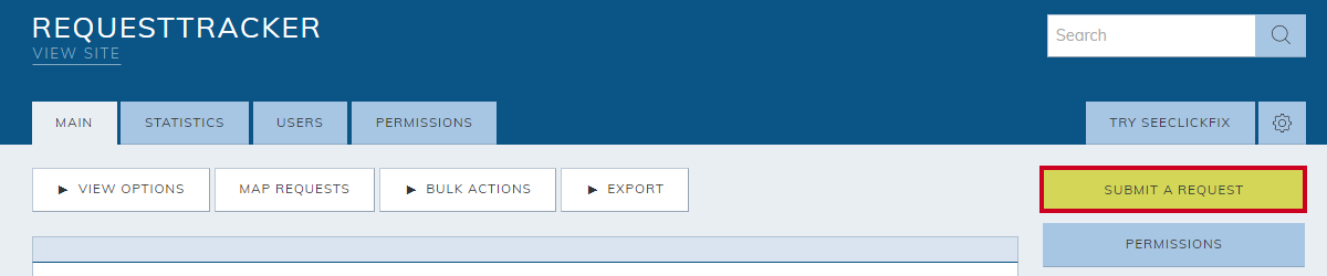 submit a request button