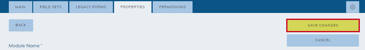 save changes button
