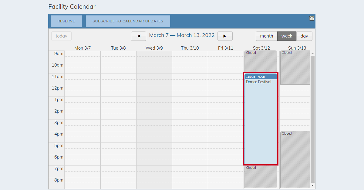 select reservation