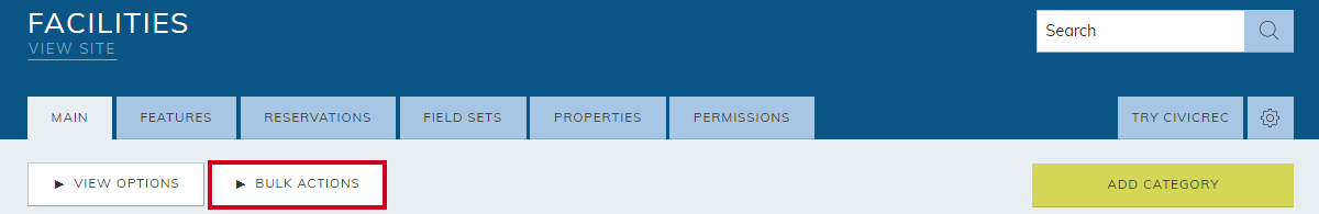 bulk actions button