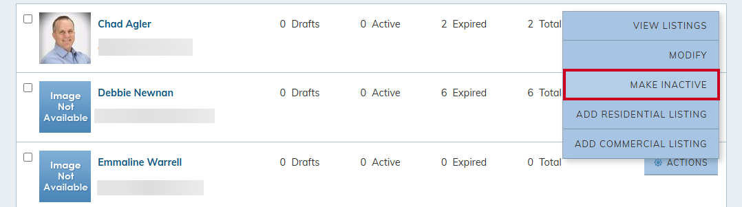 Make inactive.
