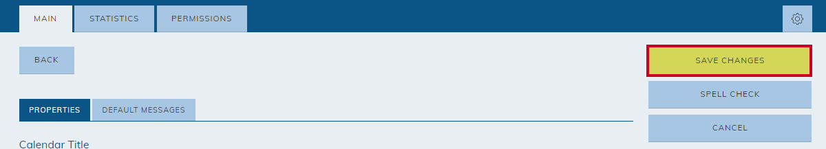 Save changes button.