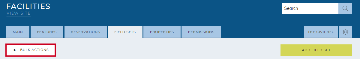 Expand bulk actions.