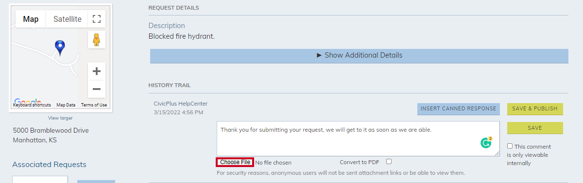 choose file button