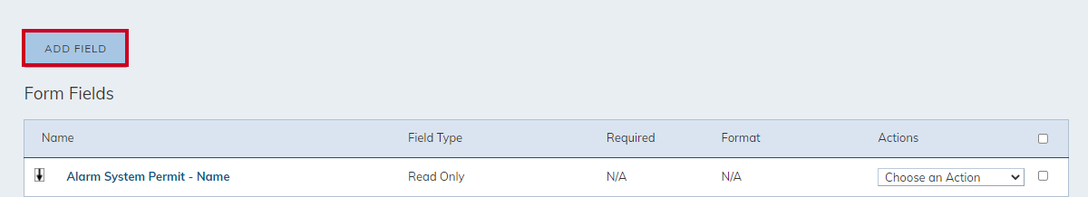 add field button