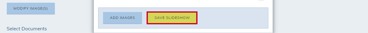 save slideshow button