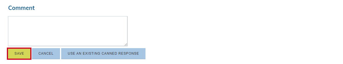comment pop-up save button